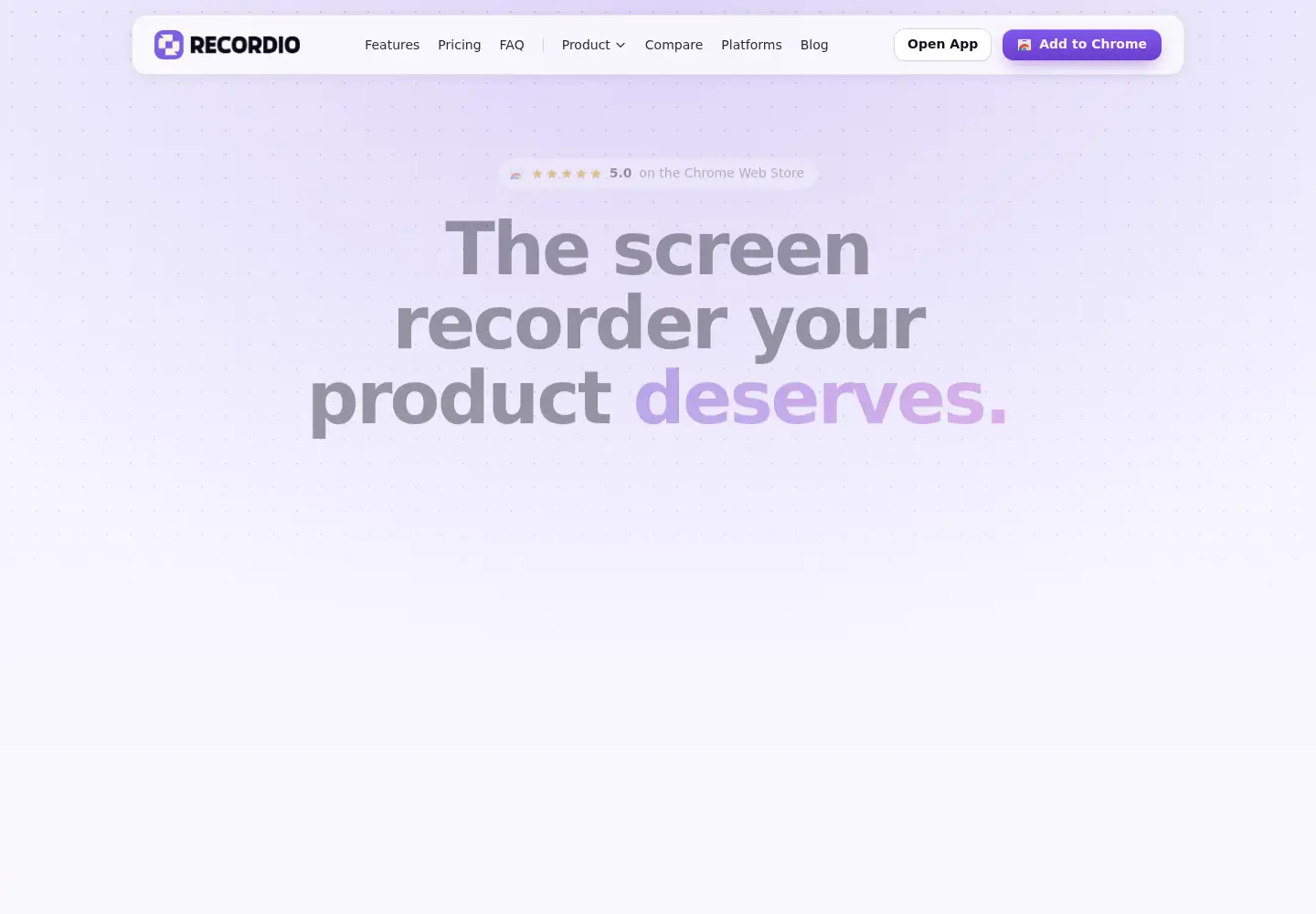 Screenshot of recordio.cc