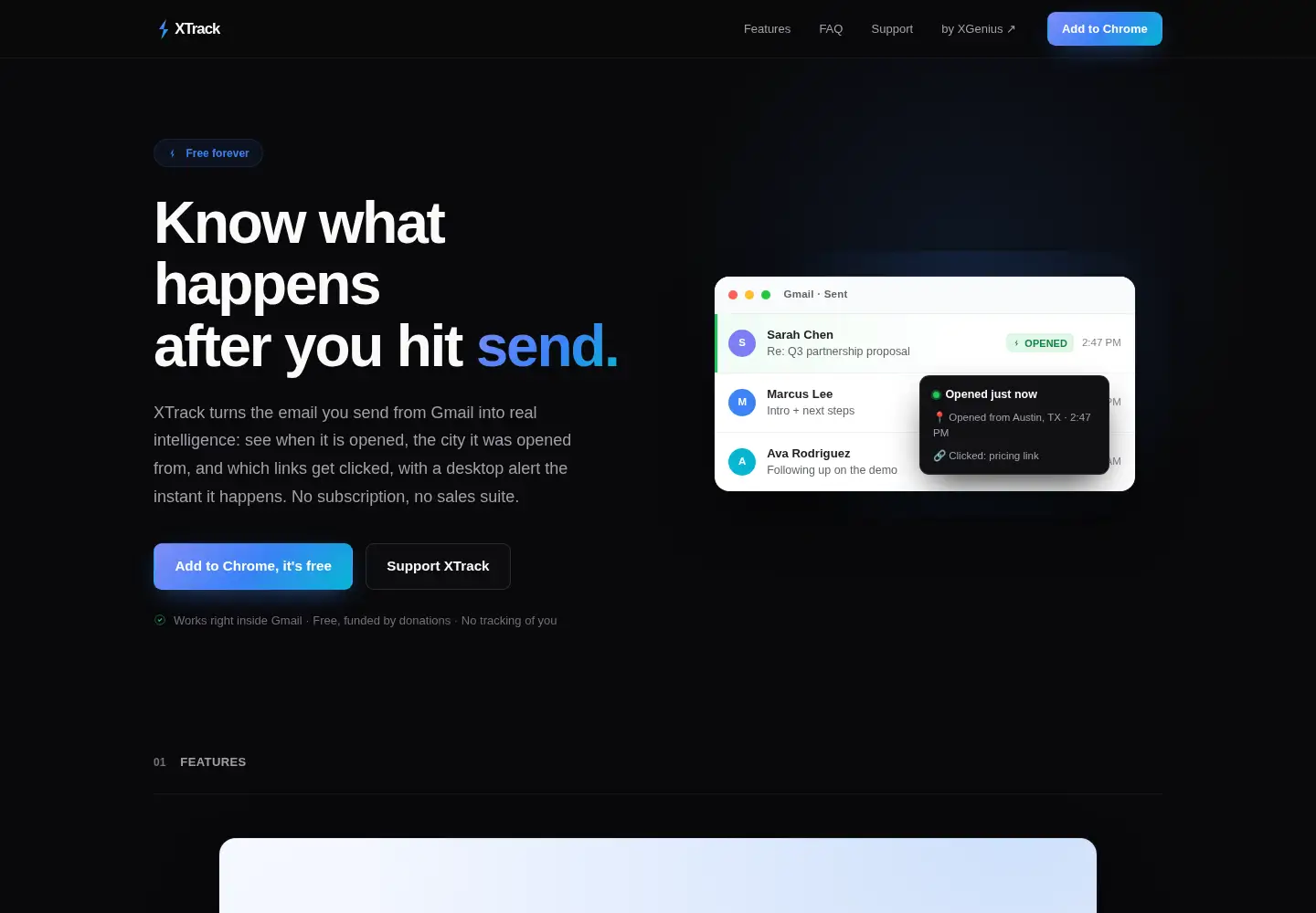 Captured homepage of xtrack.cc in the current scan