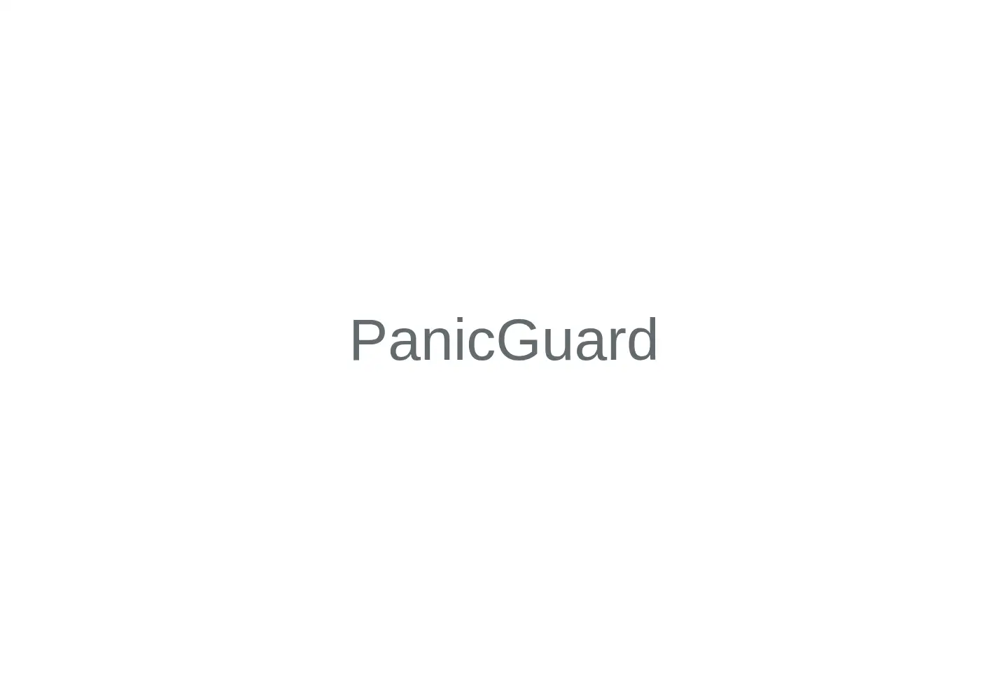 Captured homepage of panicguard.center in the current scan