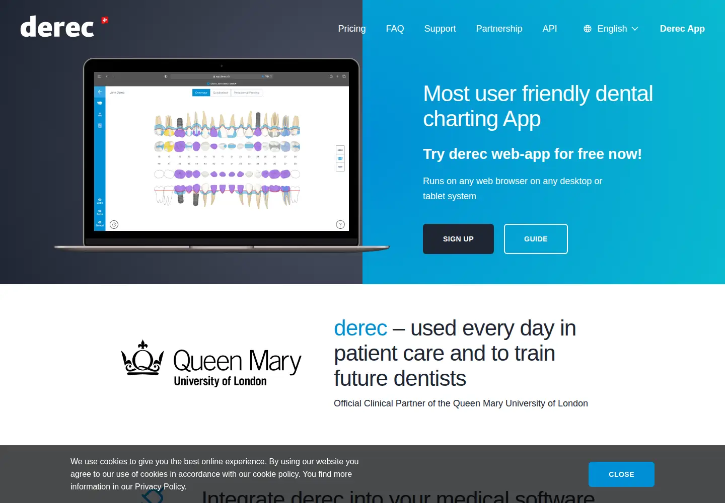 Captured homepage of derec.ch in the current scan