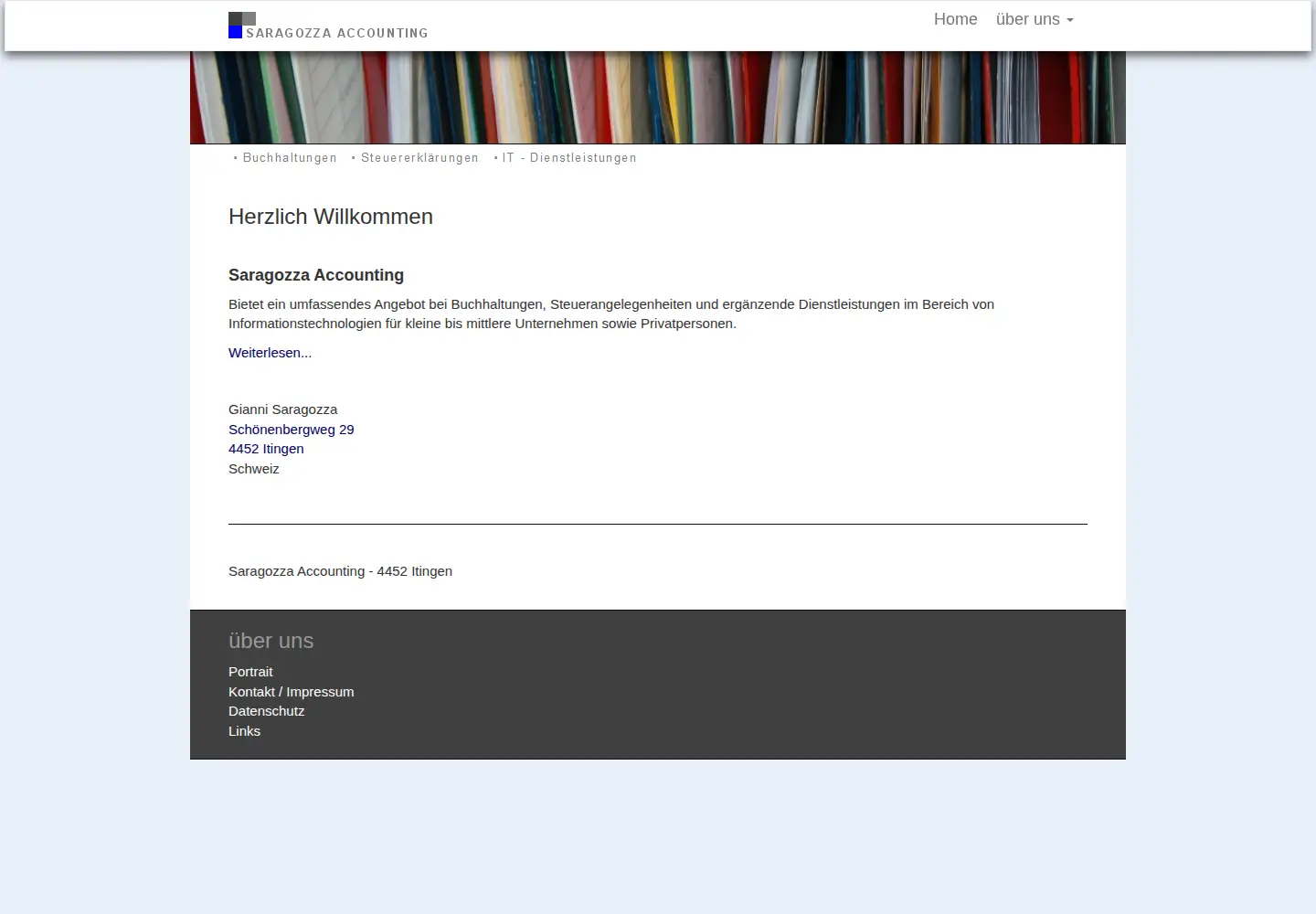 Screenshot of saragozza.ch