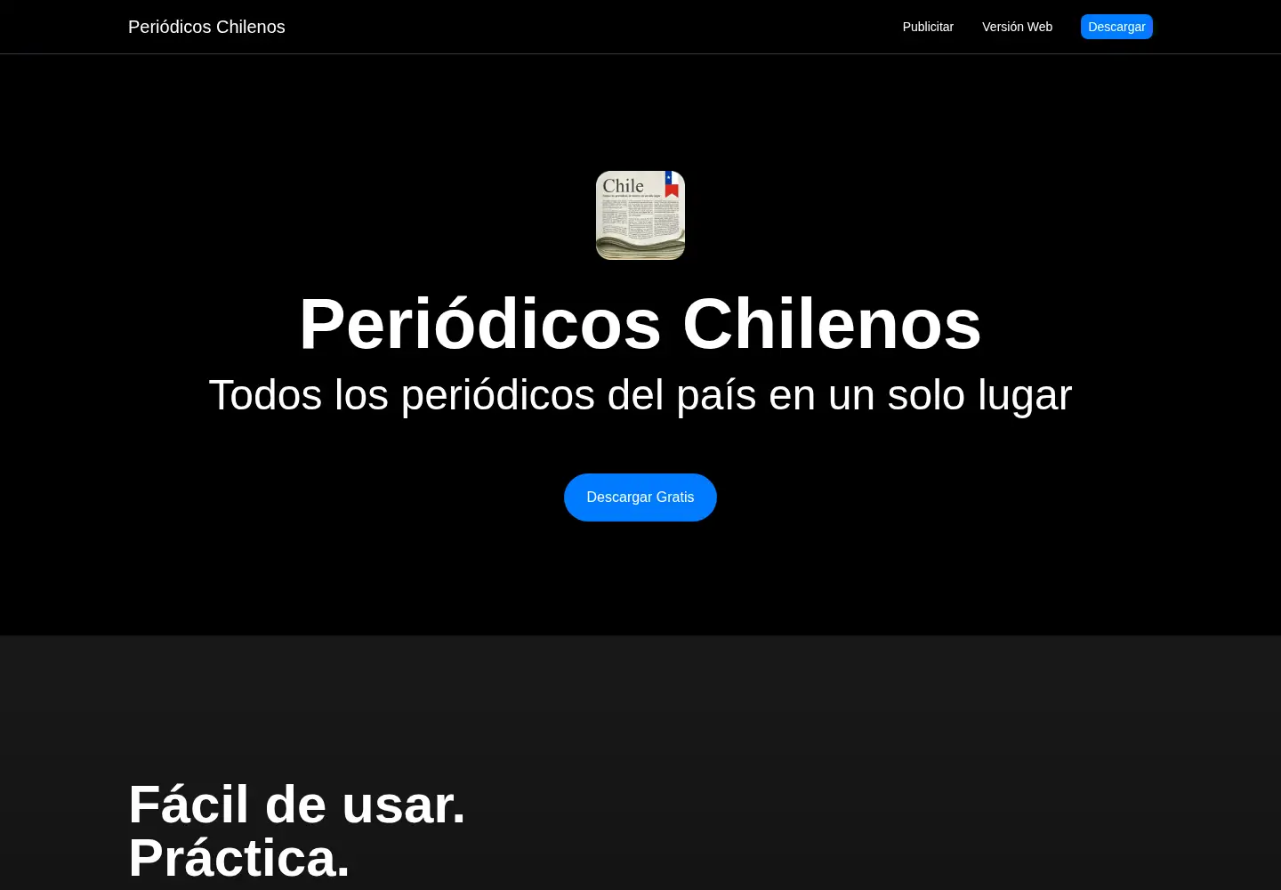 Screenshot of periodicoschilenos.cl