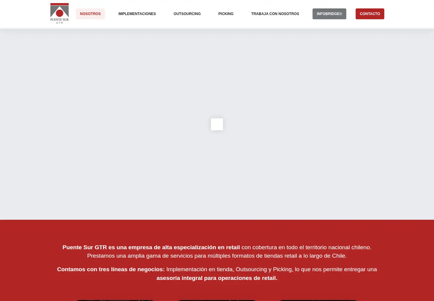 Screenshot of puentesur-gtr.cl