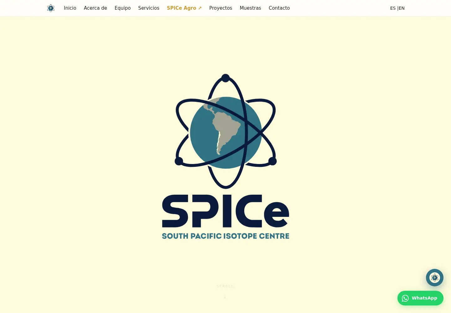 Captured homepage of spicelab.cl in the current scan