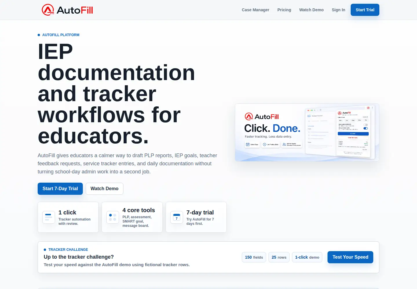 Screenshot of autofill.click