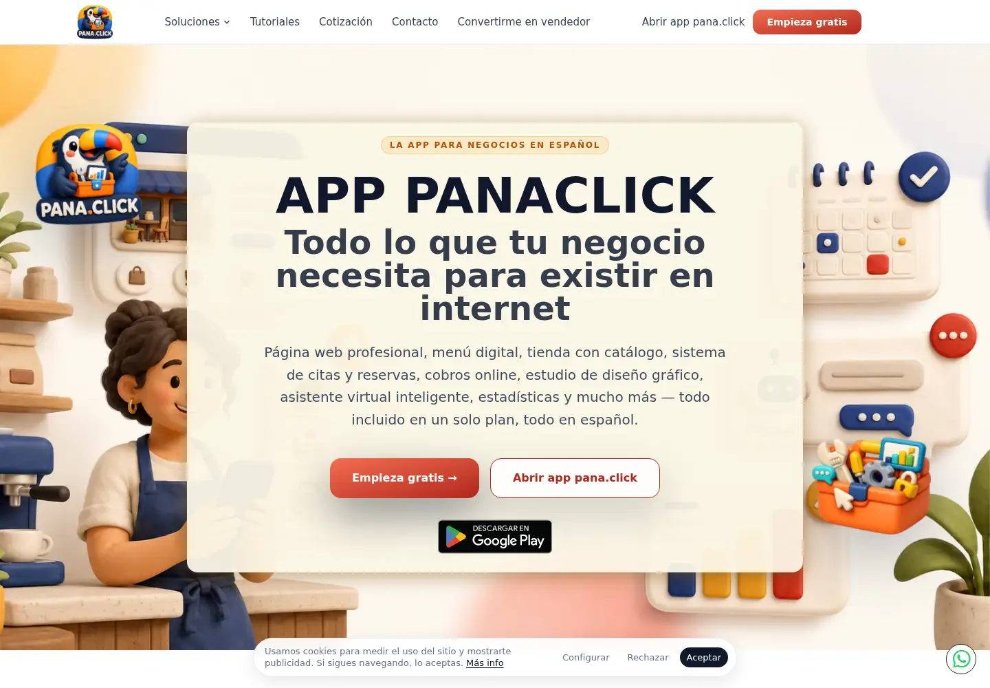 Screenshot of pana.click