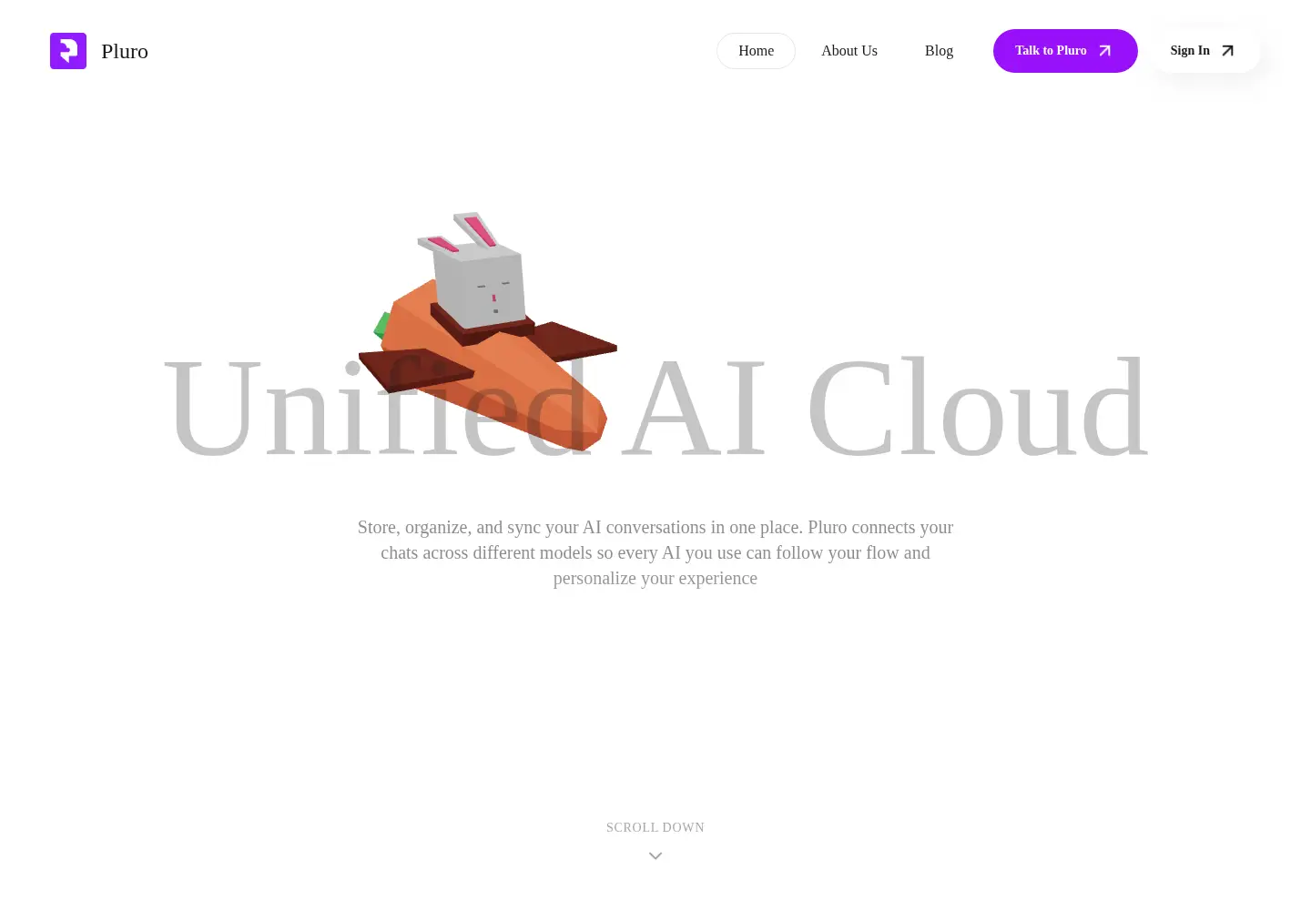 Screenshot of pluro.cloud