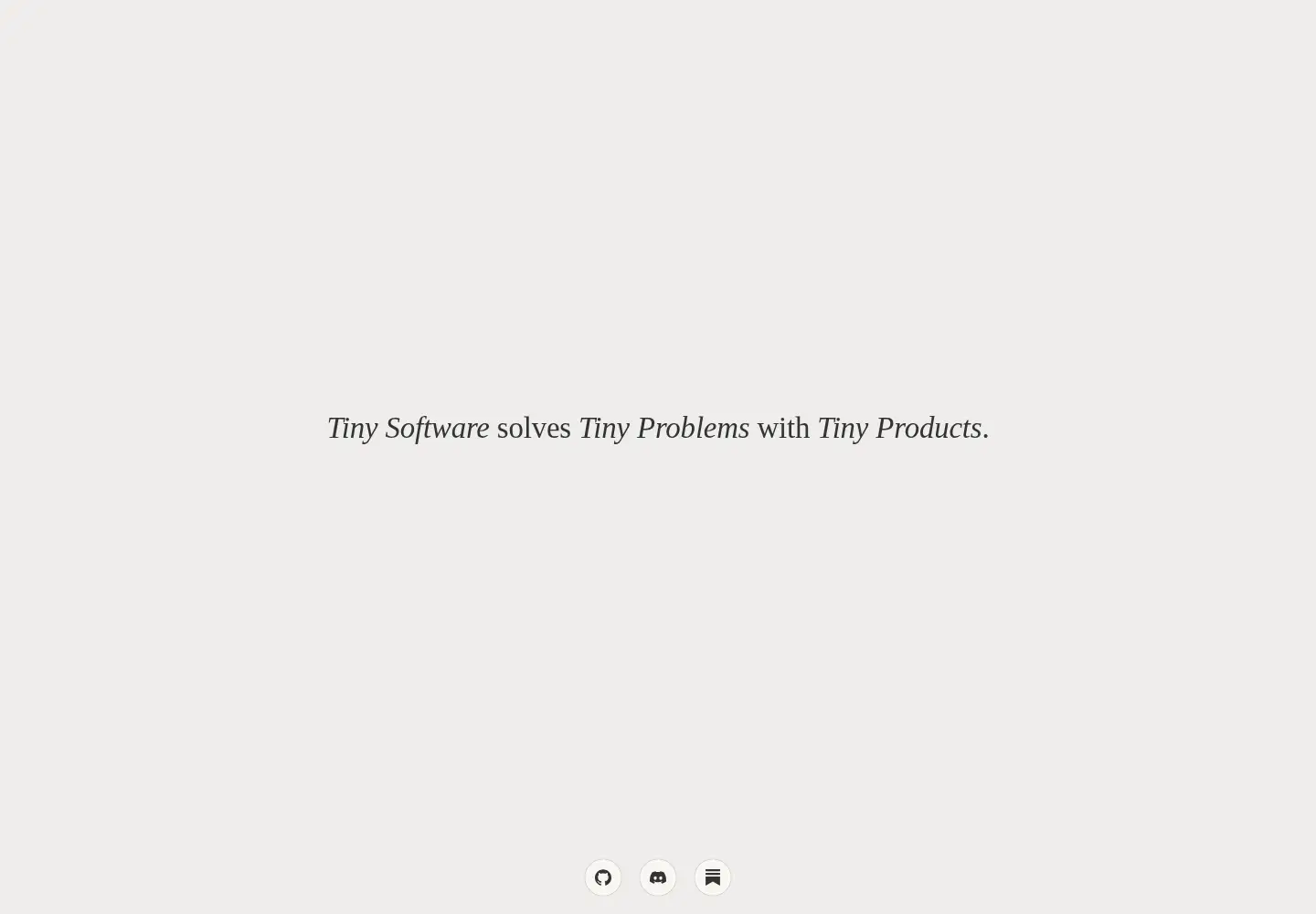 Screenshot of tinysoftware.club