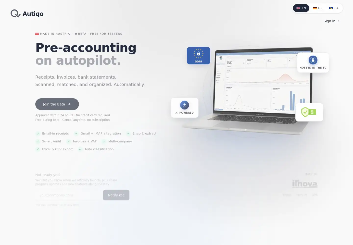 Screenshot of autiqo.co