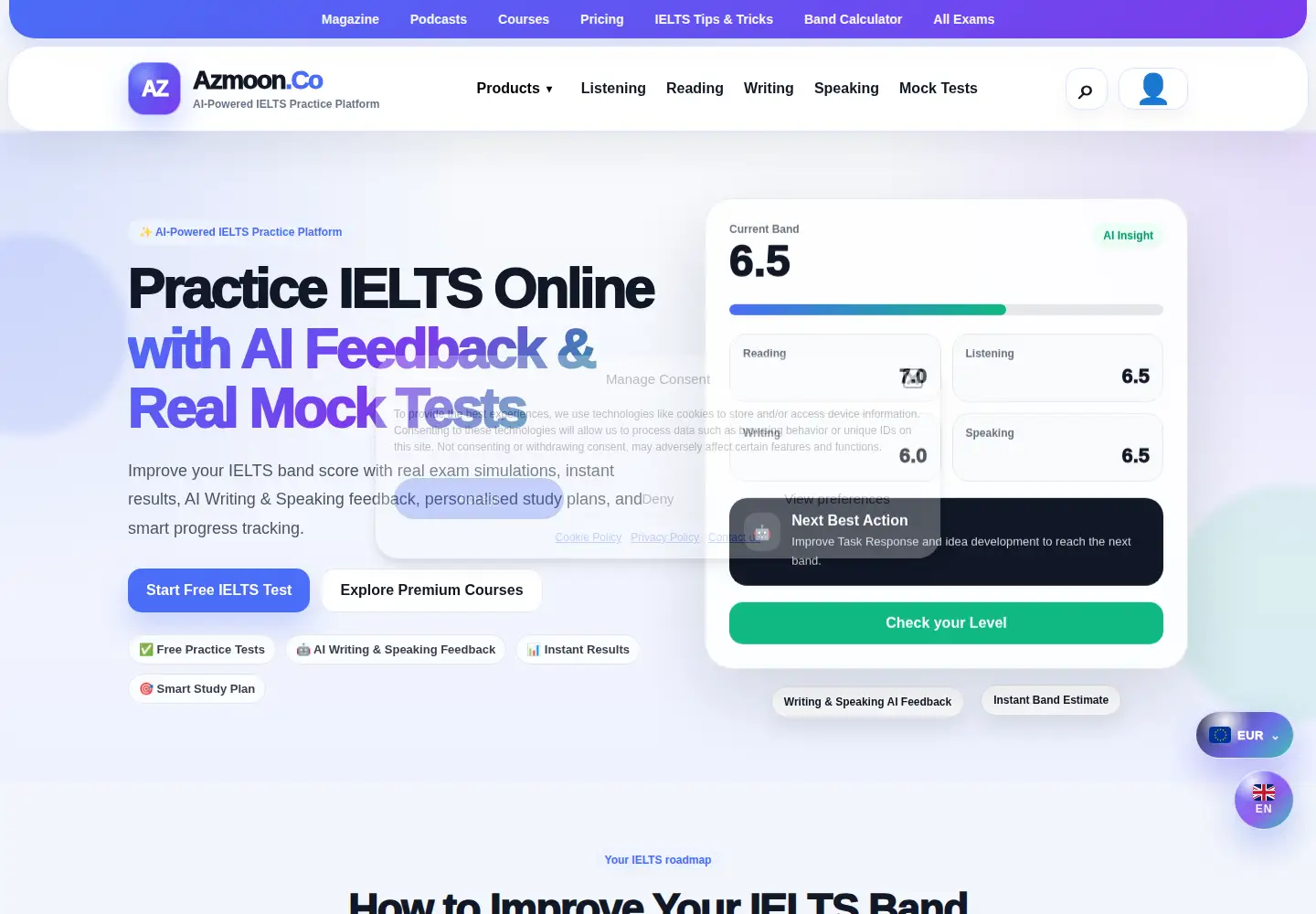 Screenshot of azmoon.co