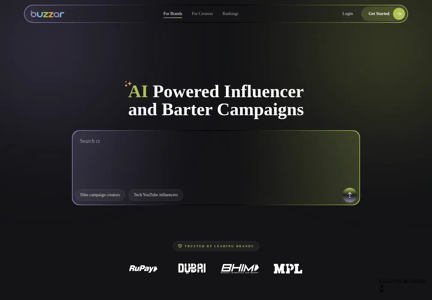 Screenshot of buzzar.co
