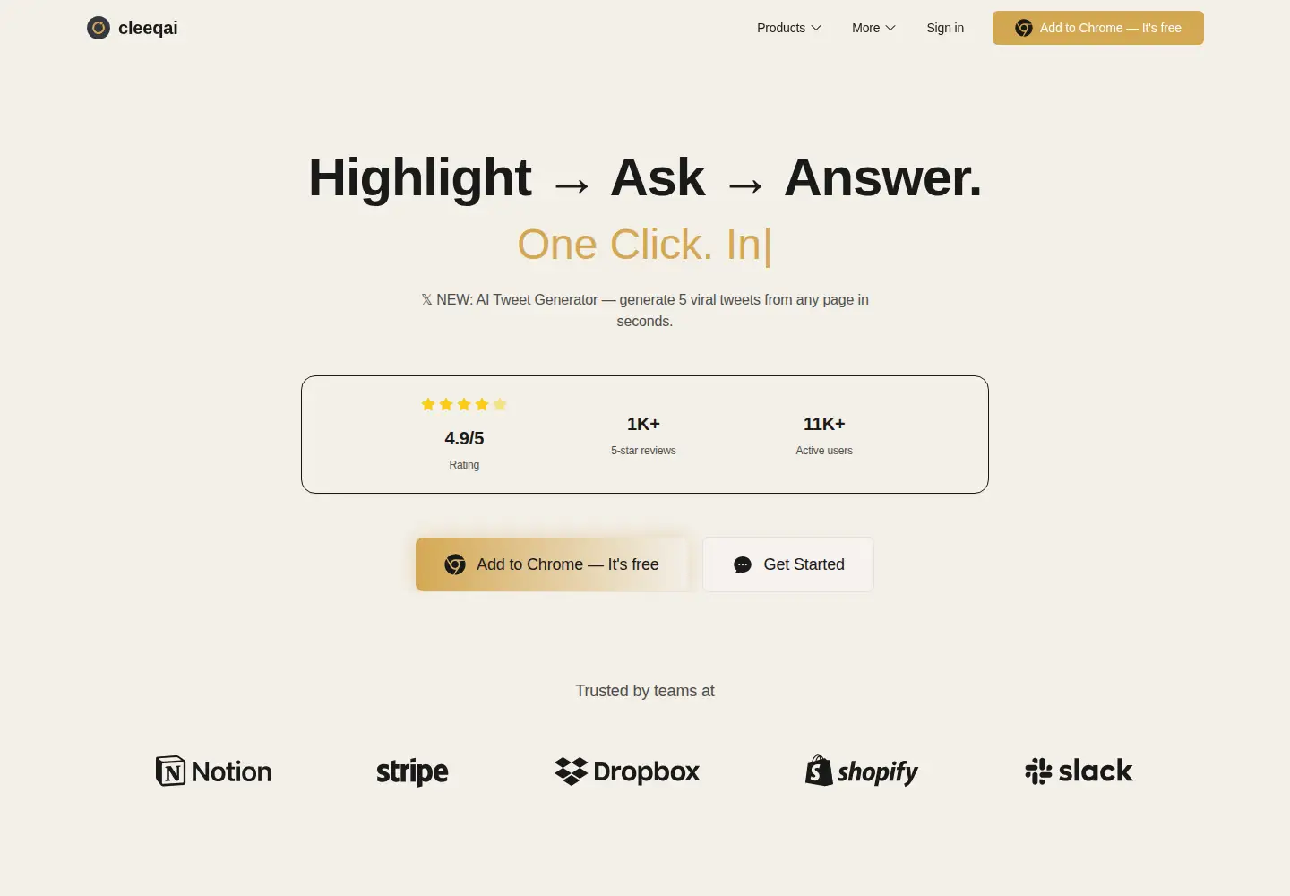 Screenshot of cleeqai.co