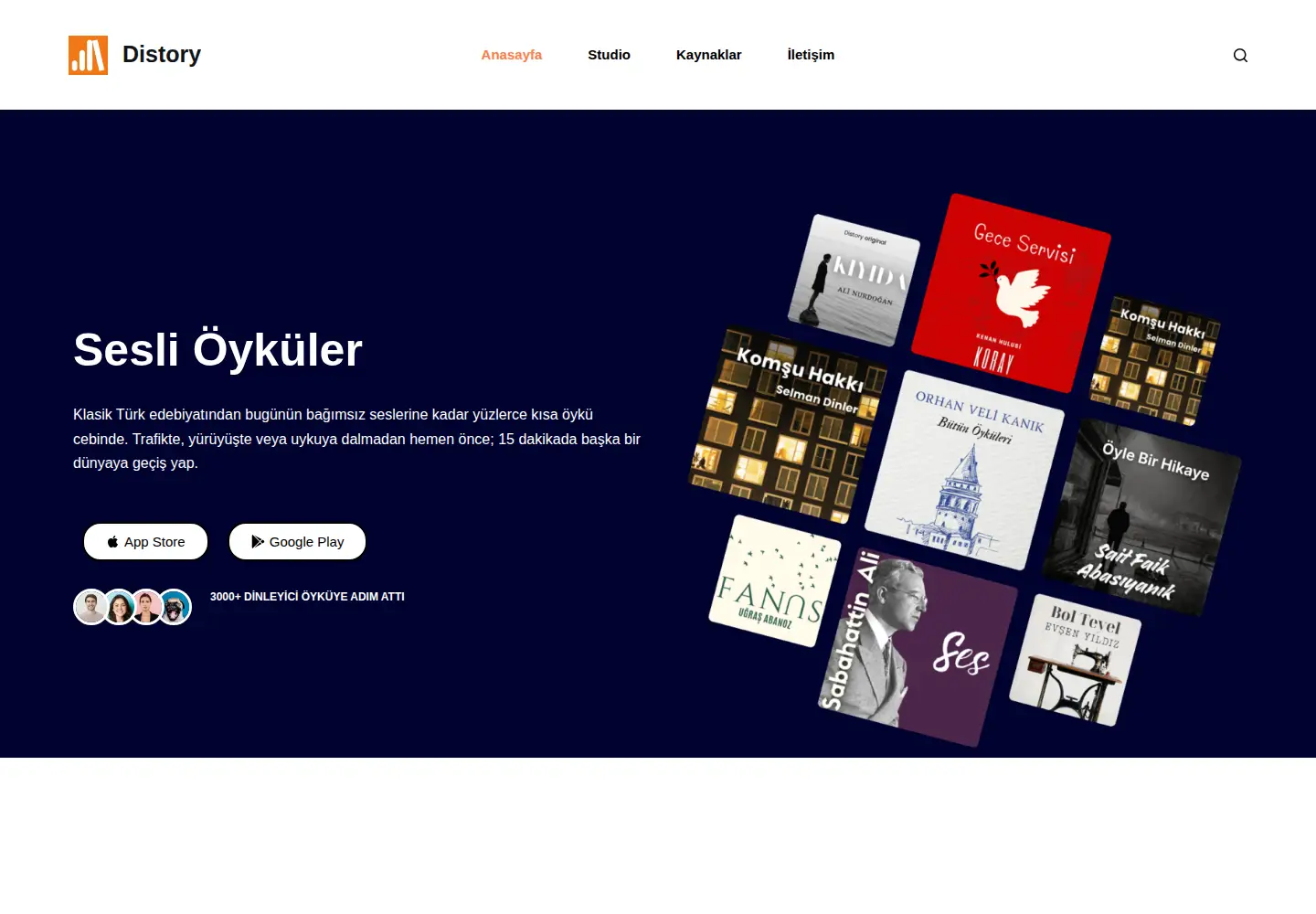 Screenshot of distory.co
