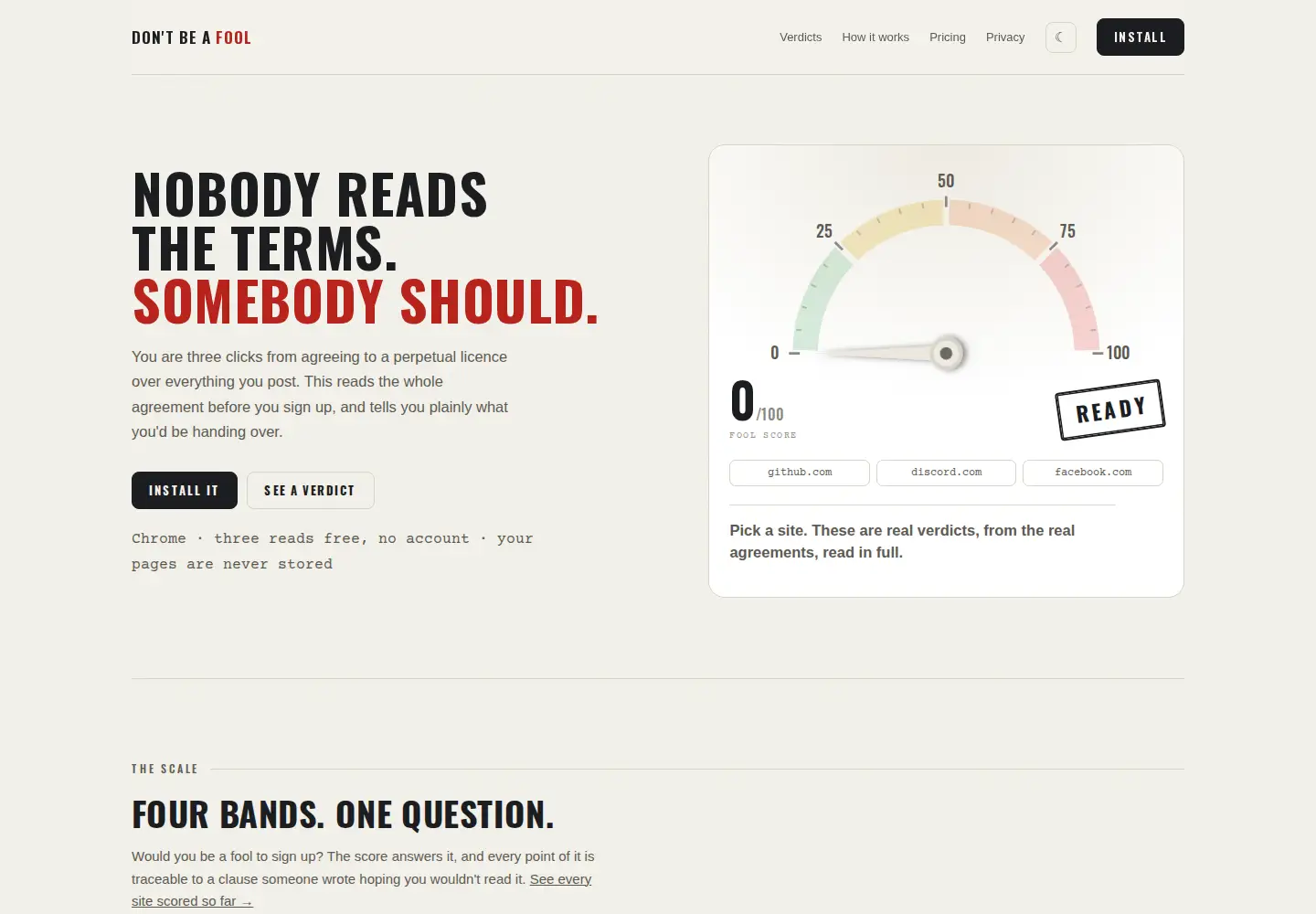 Screenshot of dontbeafool.co