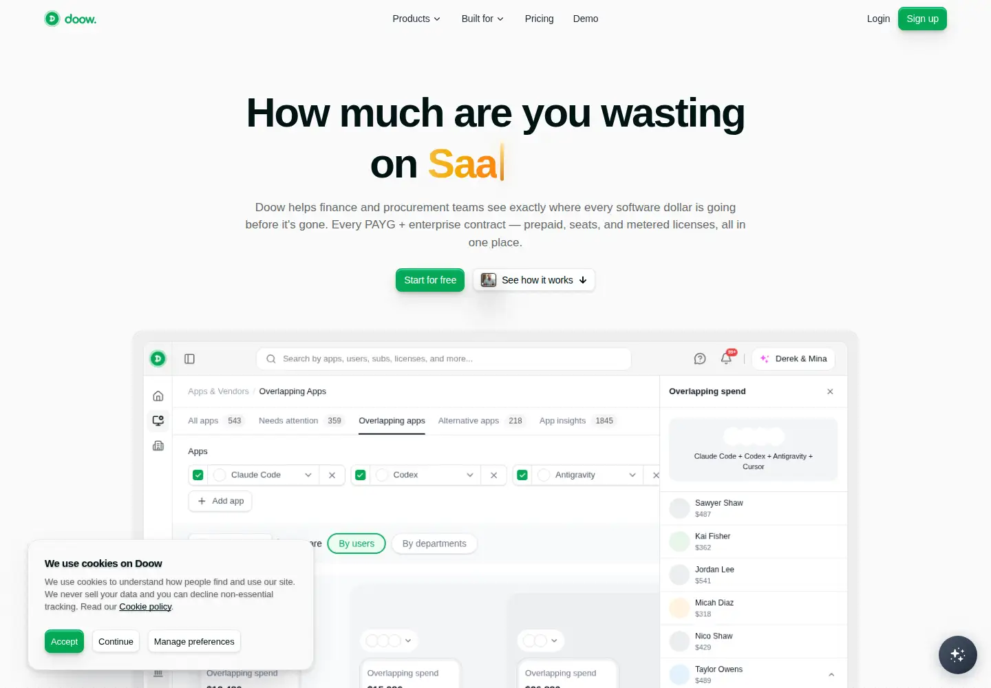 Screenshot of doow.co
