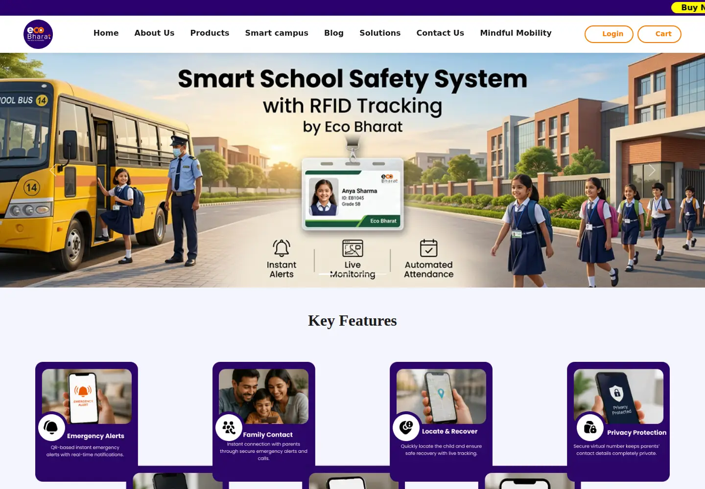 Captured homepage of ecobharat.co in the current scan