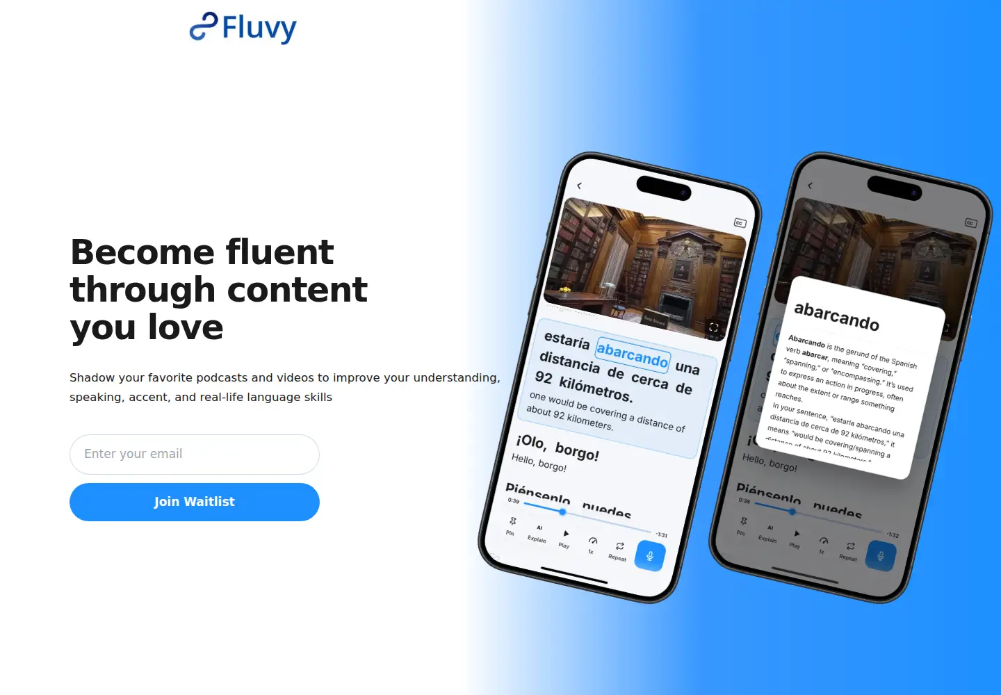 Screenshot of fluvy.co