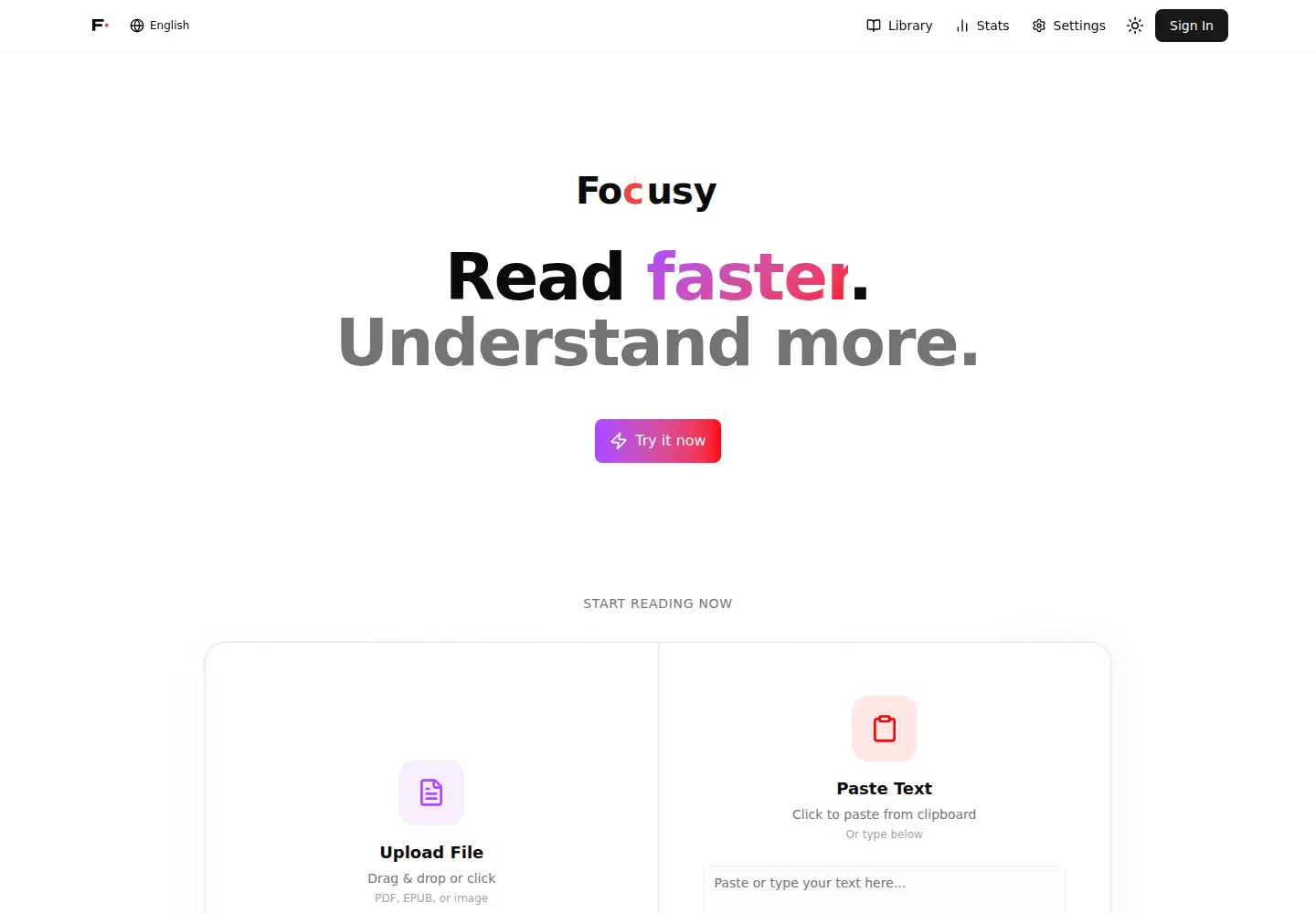 Screenshot of focusy.co