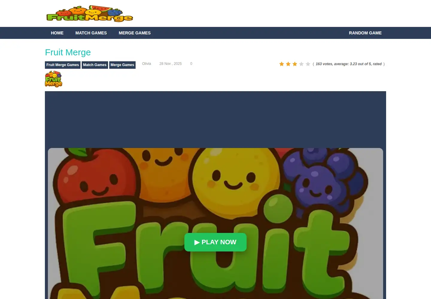 Screenshot of fruitmerge.co