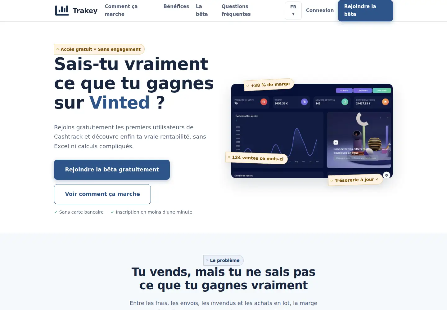 Screenshot of trakey.co