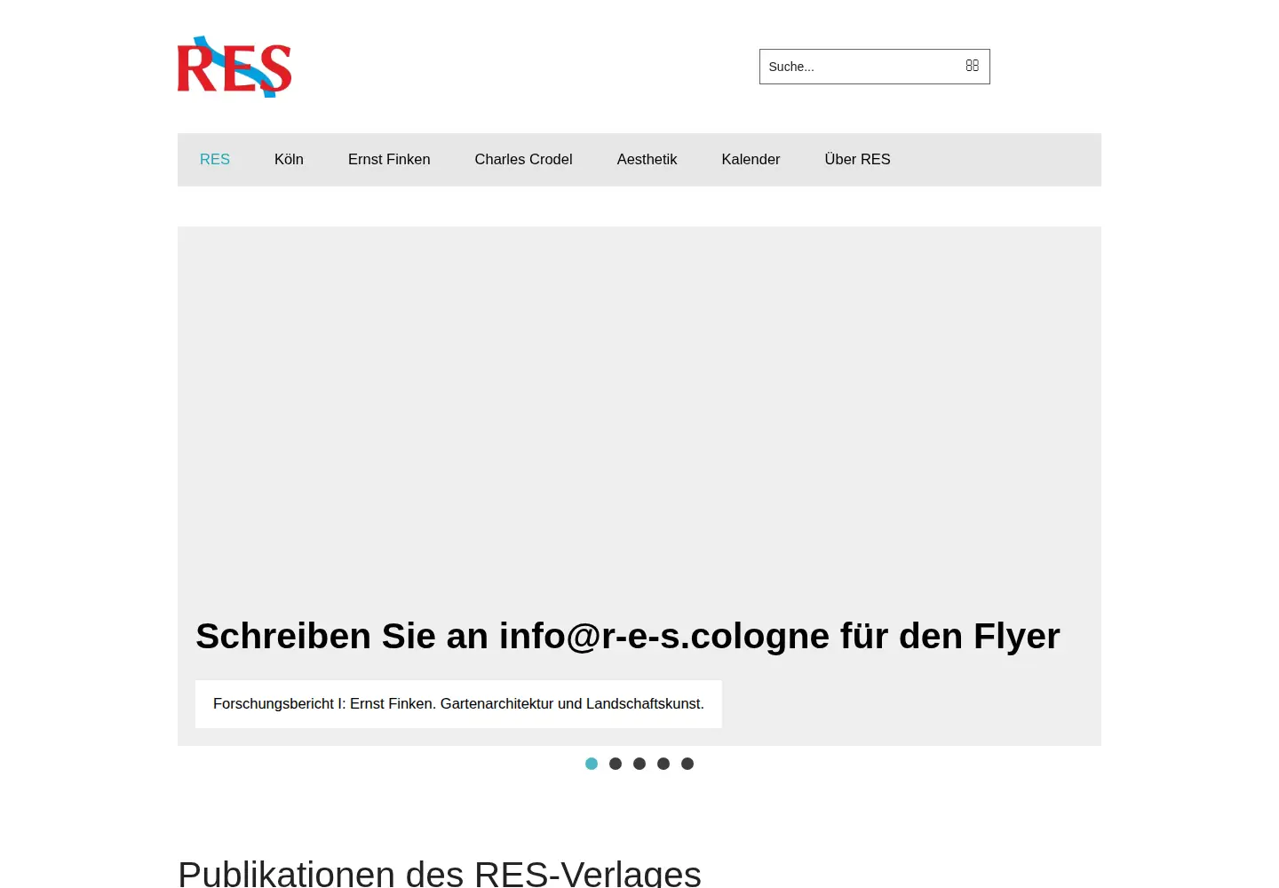 Captured homepage of r-e-s.cologne in the current scan