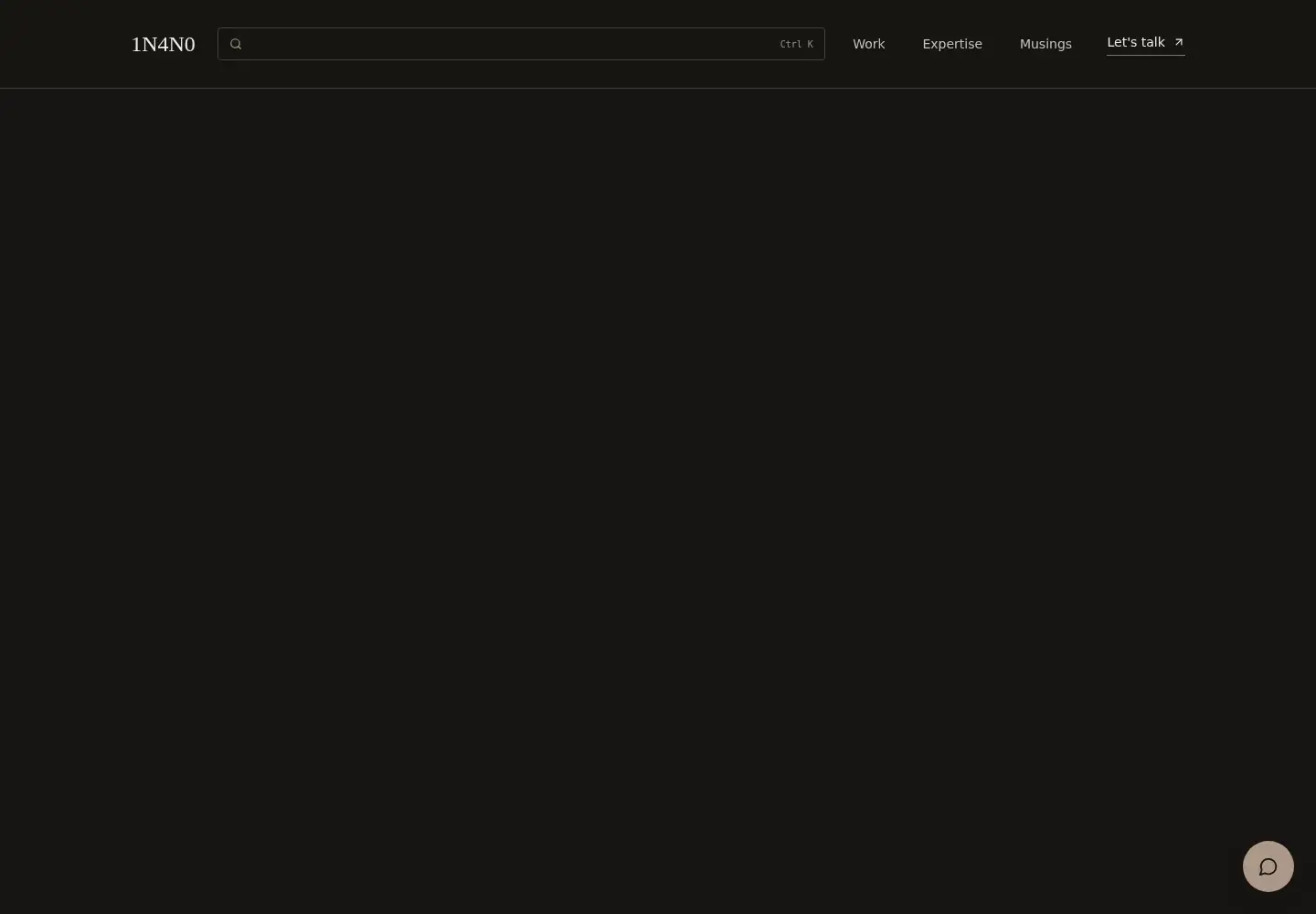 Captured homepage of 1n4n0.com in the current scan