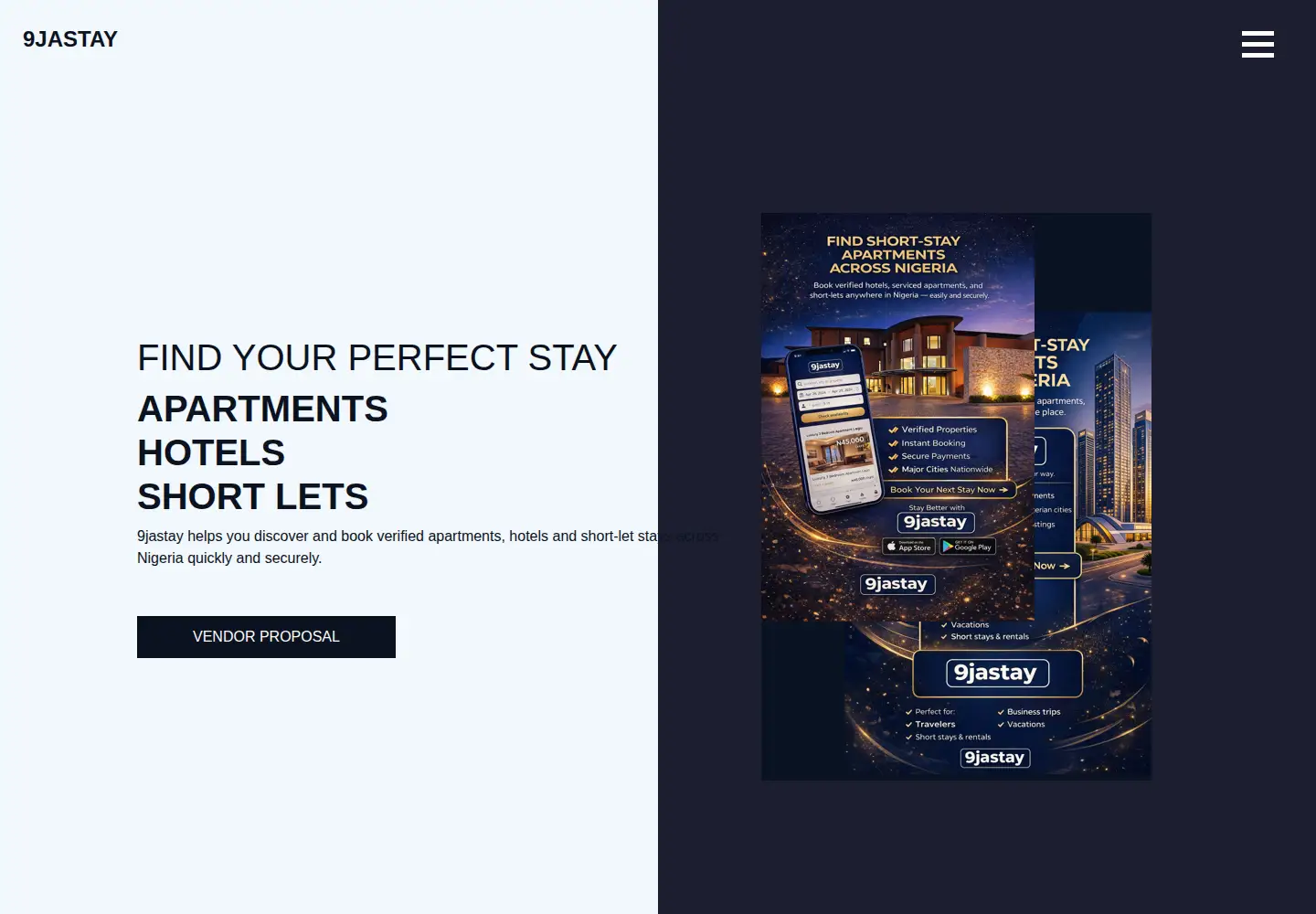 Captured homepage of 9jastay.com in the current scan