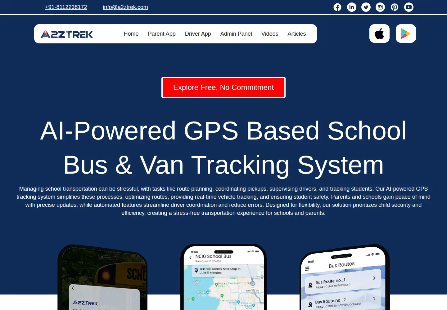 Screenshot of a2ztrek.com