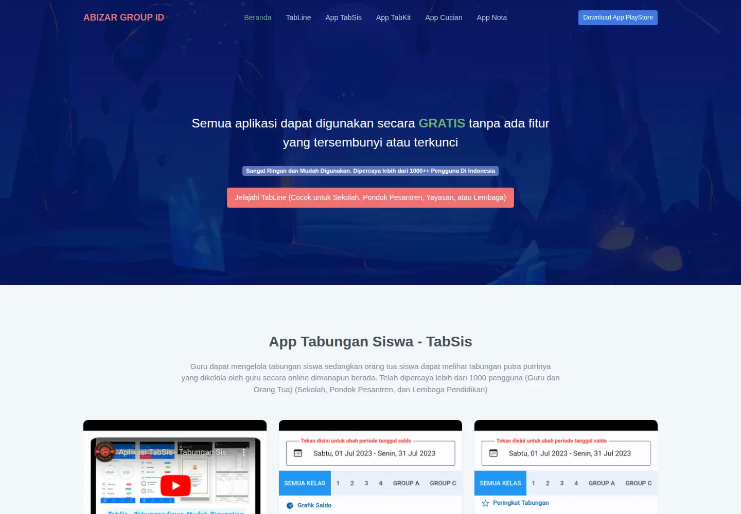 Screenshot of abizargroup.com