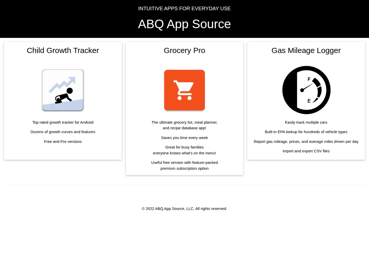 Screenshot of abqappsource.com