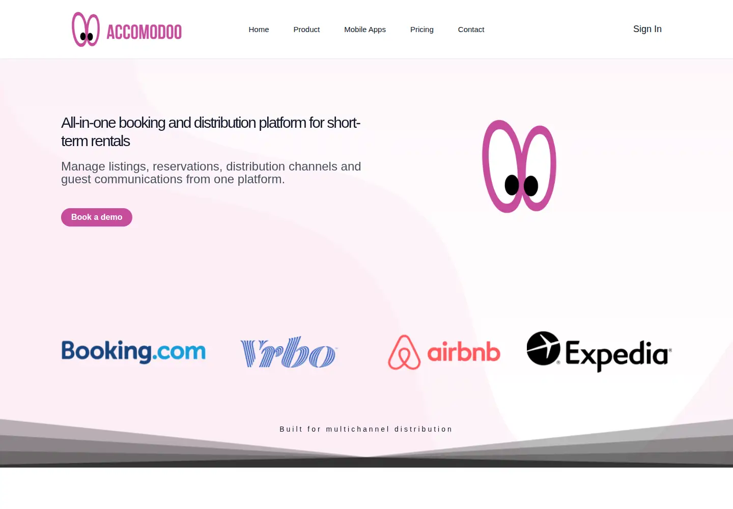 Captured homepage of accomodoo.com in the current scan