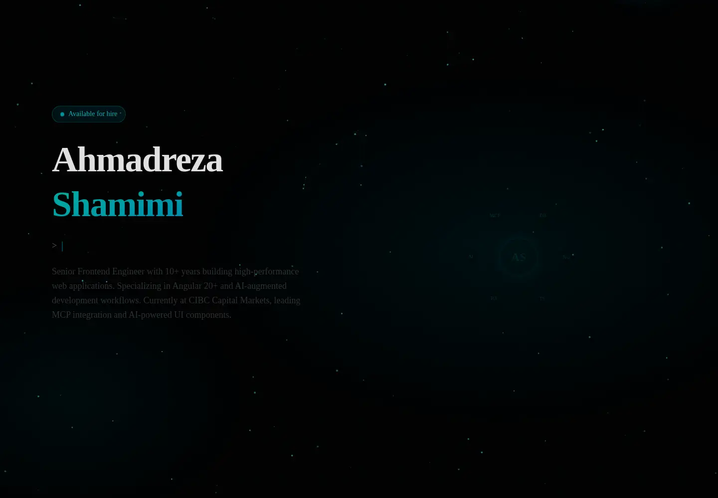 Screenshot of ahmadrezashamimi.com