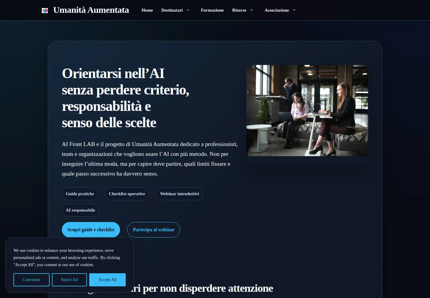 Screenshot of aifrontlab.com