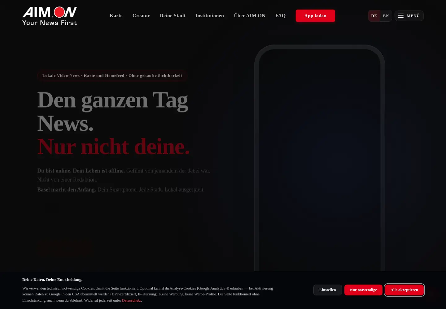 Screenshot of aimonnews.com