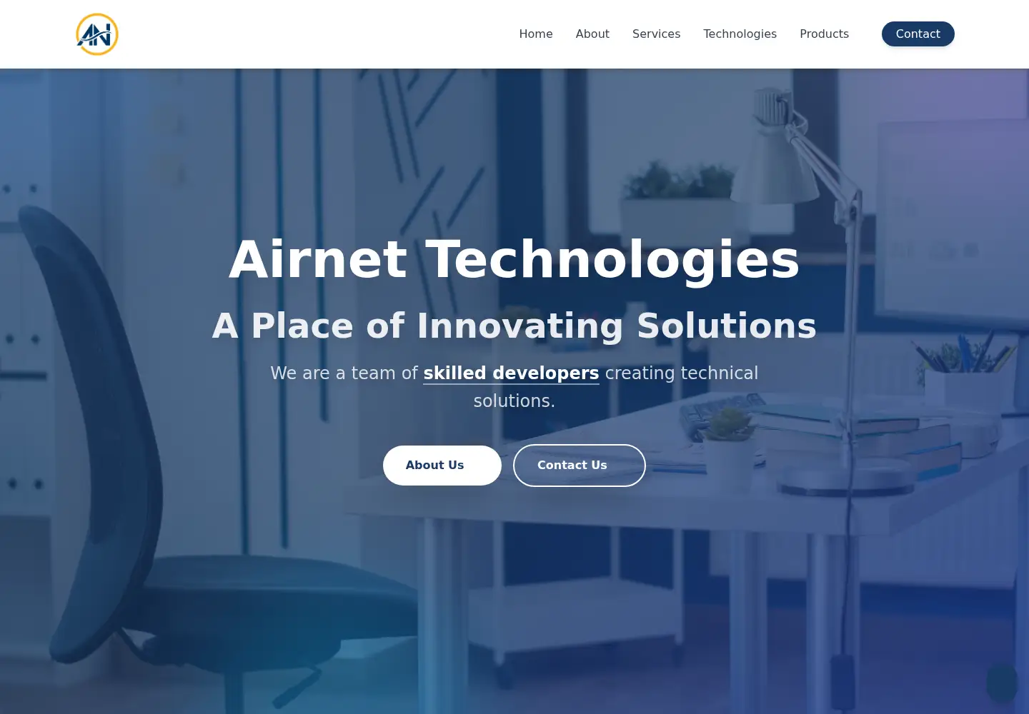 Screenshot of airnet-technologies.com