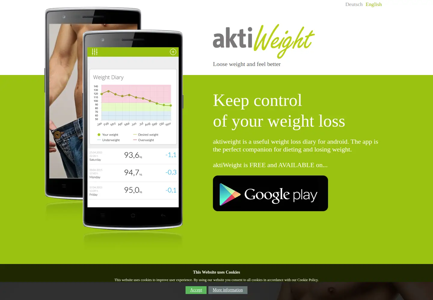 Screenshot of aktiweight.com