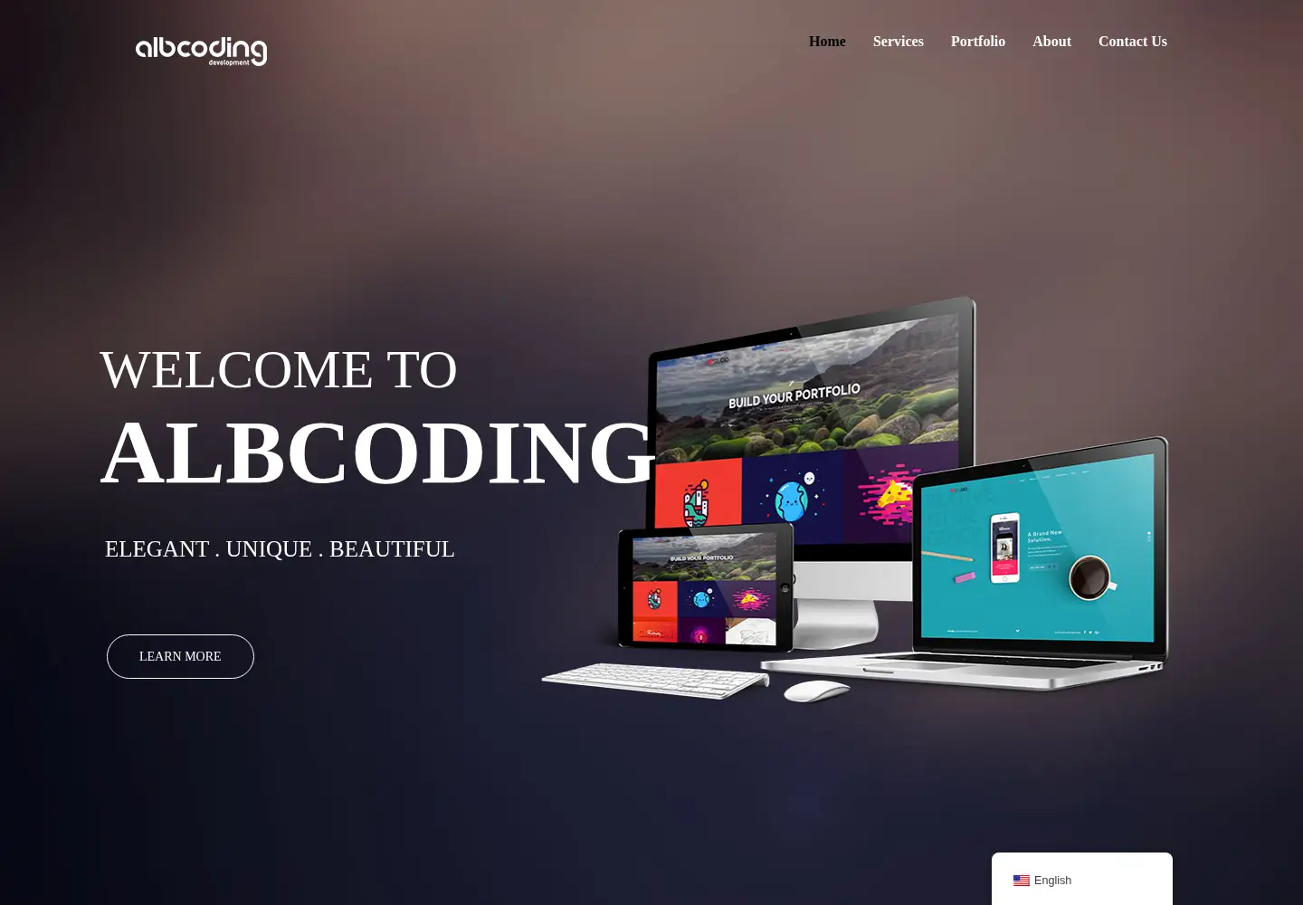Screenshot of albcoding.com