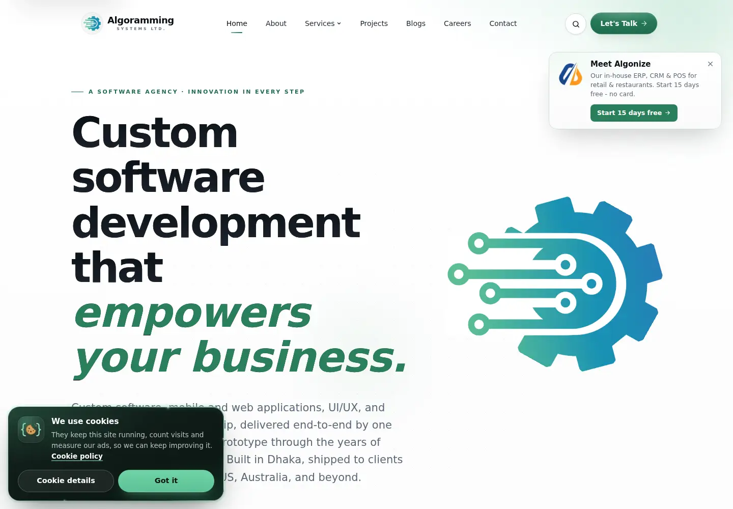 Screenshot of algoramming.com
