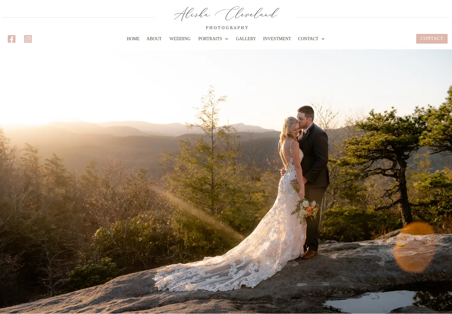 Captured homepage of alishacleveland.com in the current scan