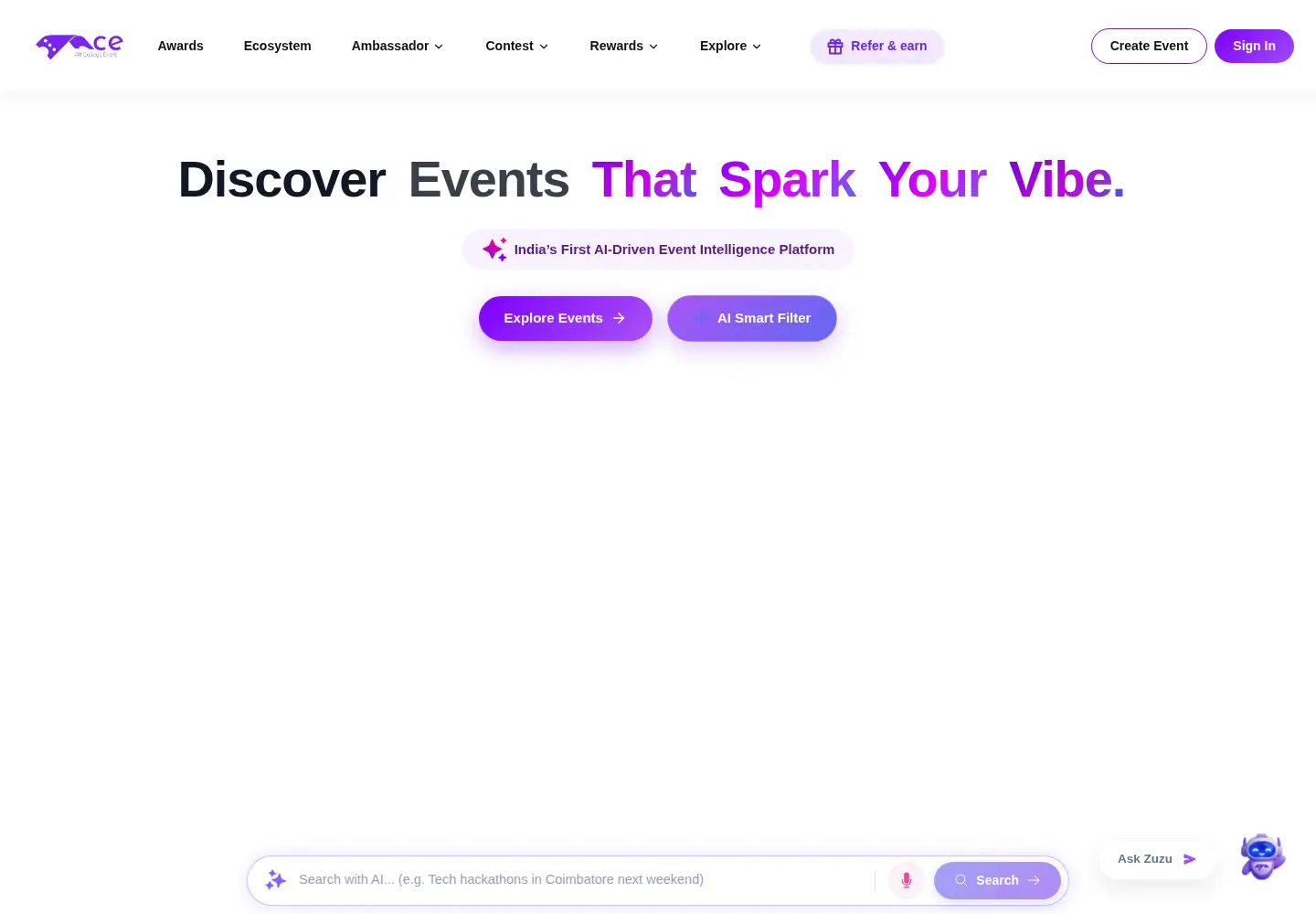 Screenshot of allcollegeevent.com