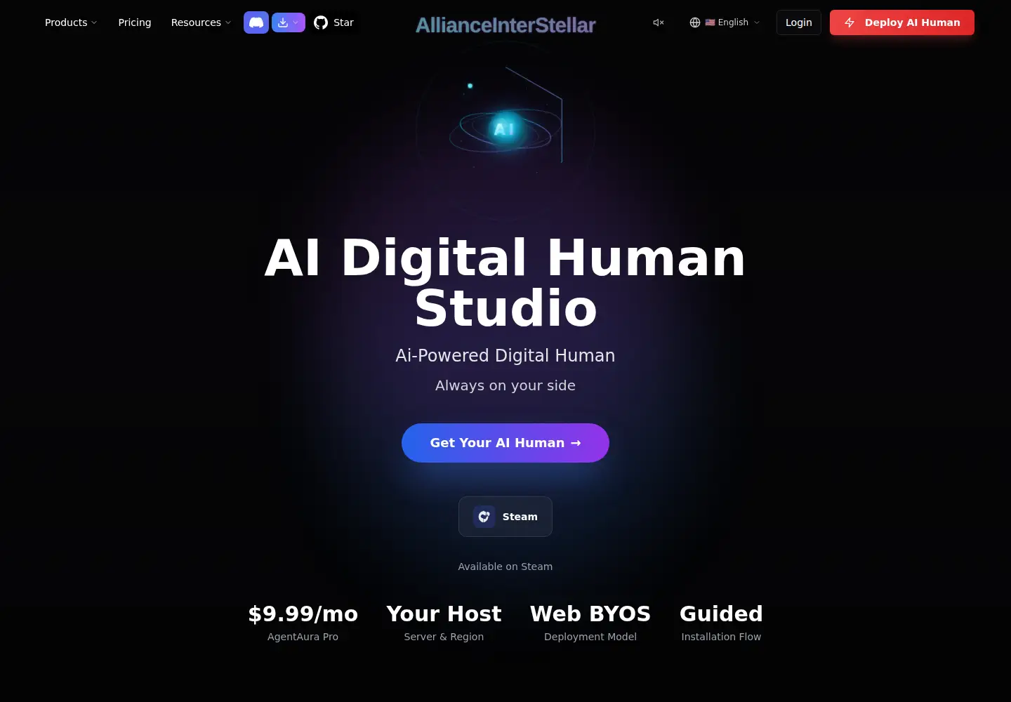 Captured homepage of allianceinterstellar.com in the current scan