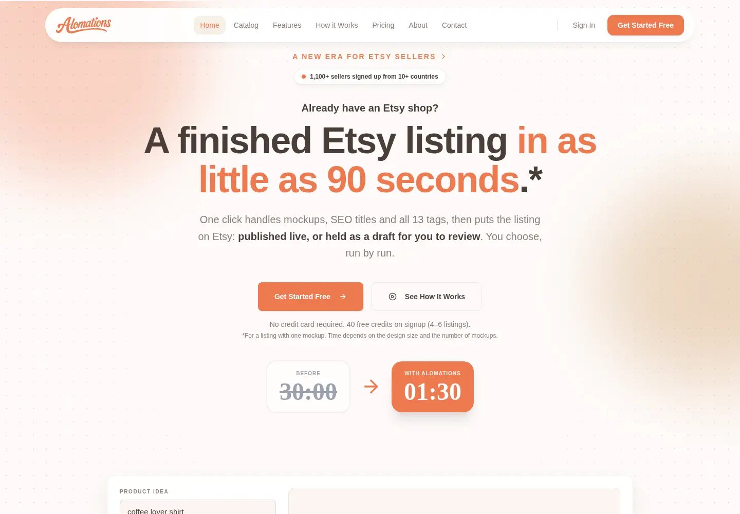 Screenshot of alomations.com
