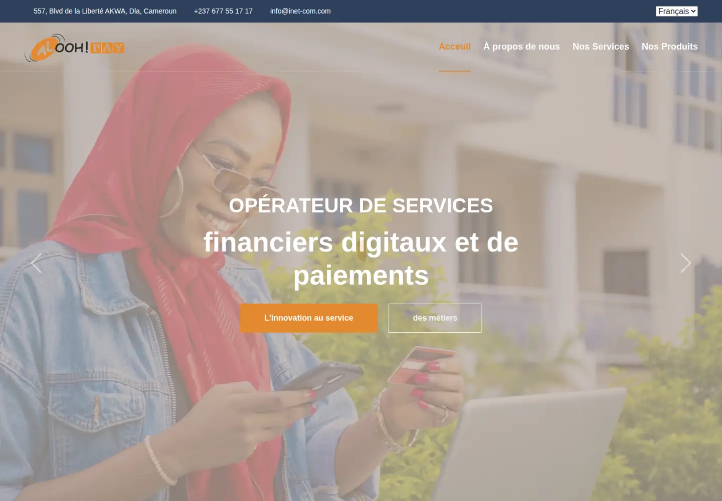 Screenshot of aloohpay.com