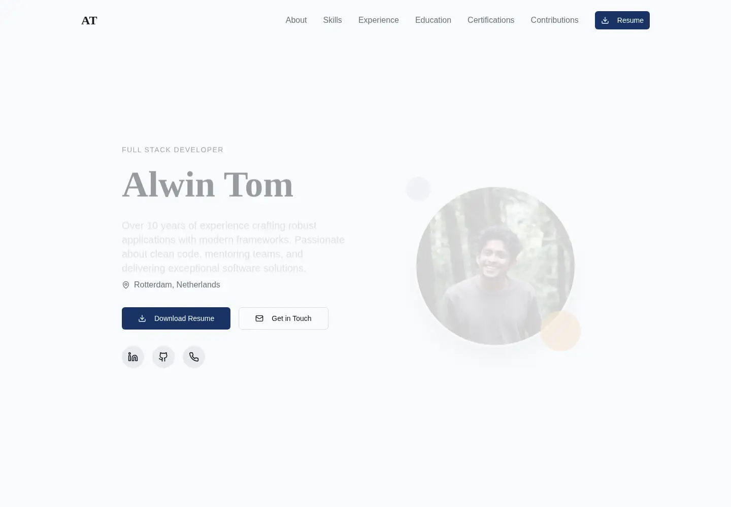 Screenshot of alwintom.com