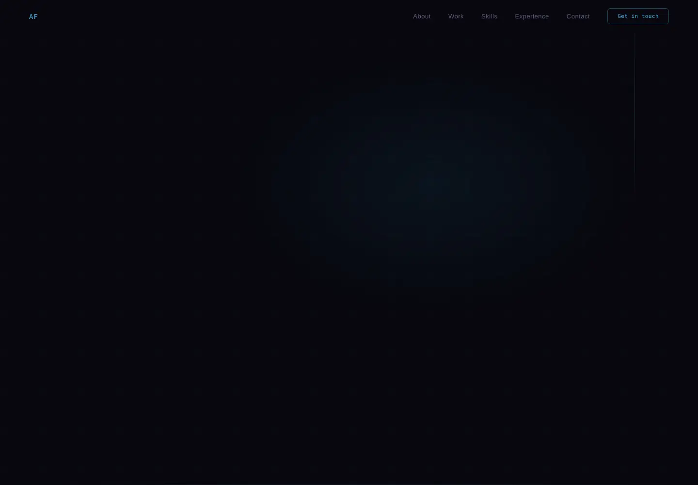 Captured homepage of am1rft.com in the current scan