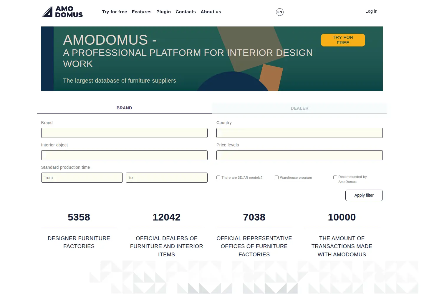 Screenshot of amodomus.com