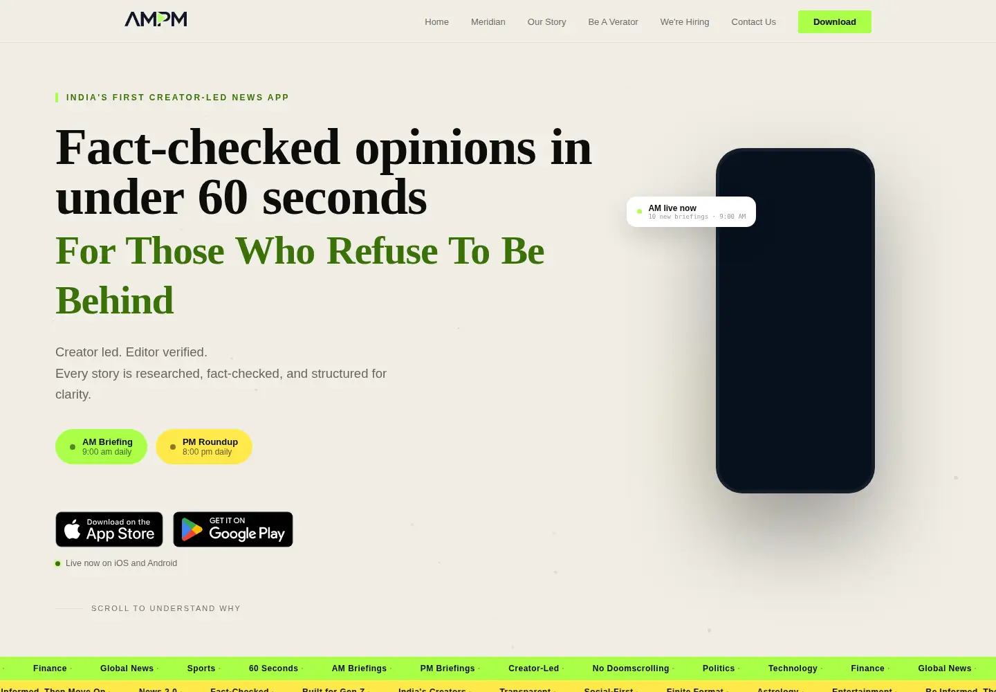 Screenshot of ampmnetwork.com