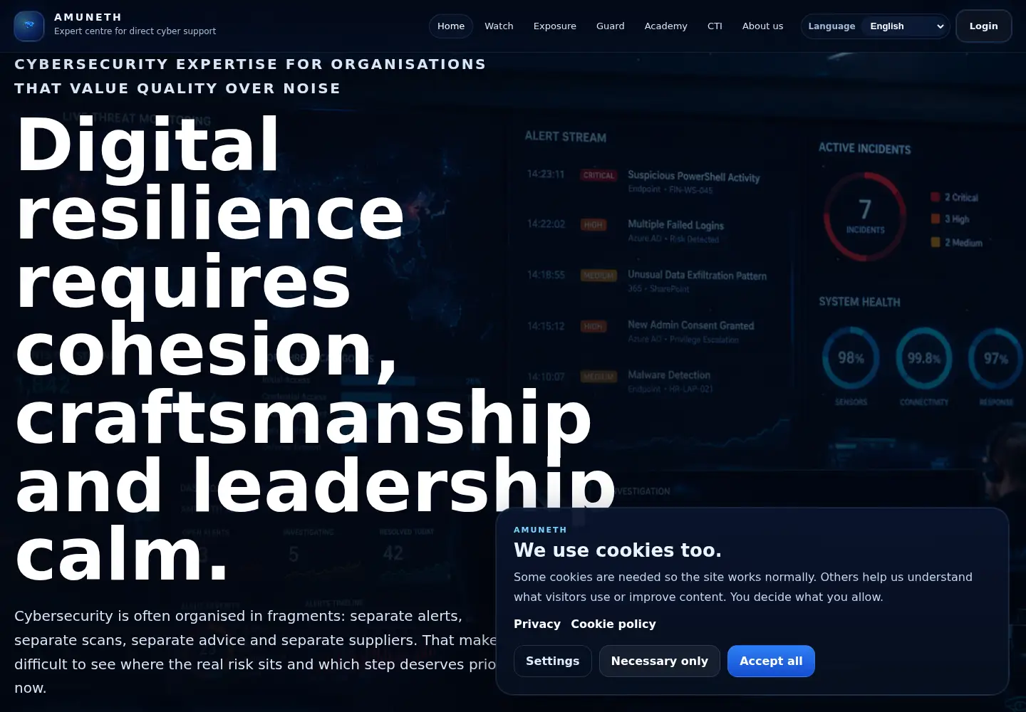 Screenshot of amuneth.com