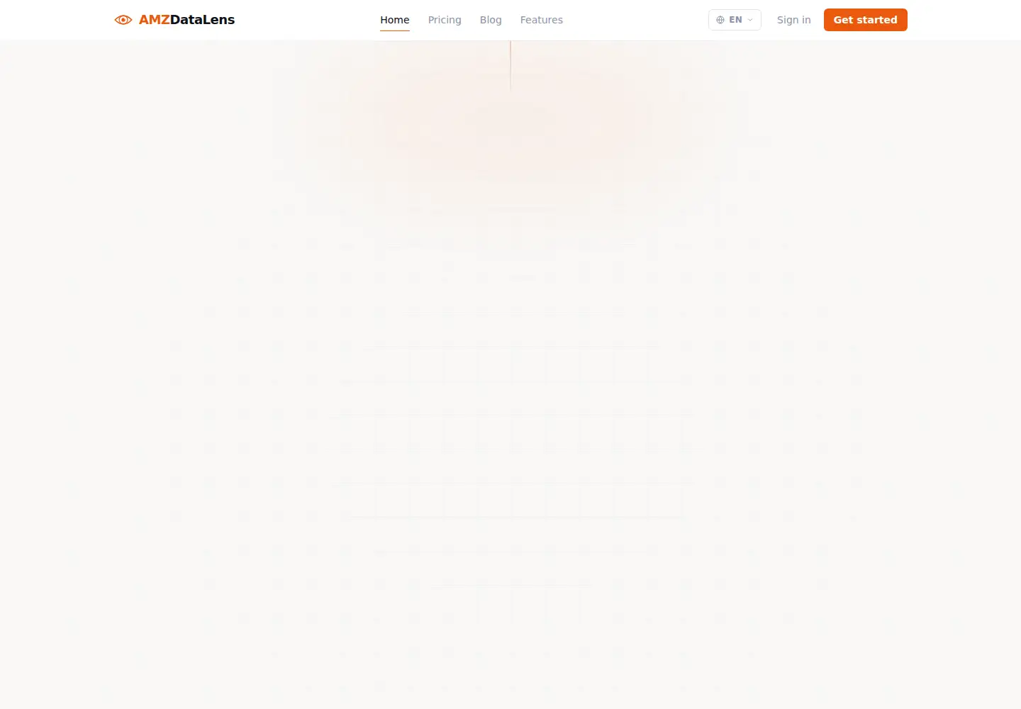 Screenshot of amzdatalens.com