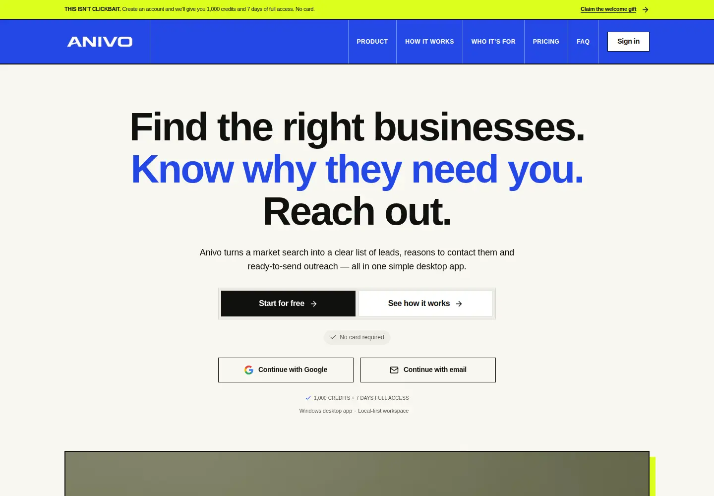 Screenshot of anivoapp.com